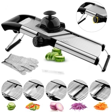 Vekaya Mandoline Slicer - Premium Vegetable Cutter for Kitchen