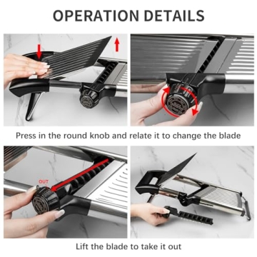 Vekaya Mandoline Slicer - Premium Vegetable Cutter for Kitchen