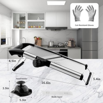 Vekaya Mandoline Slicer - Premium Vegetable Cutter for Kitchen