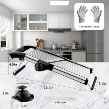 Vekaya Mandoline Slicer - Premium Vegetable Cutter for Kitchen