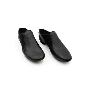 Capezio Women's EJ2 E-Series Jazz Slip-On Shoe, Black, 8.5M US