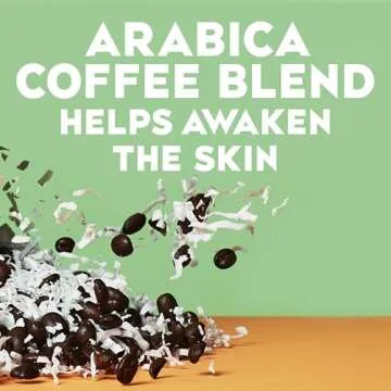 OGX Smoothing + Coconut Coffee Exfoliating Body Scrub with Arabica Coffee & Coconut Oil, Moisturizin...