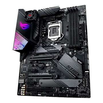 ASUS ROG Strix Z390-E Gaming Motherboard LGA1151 (Intel 8th 9th Gen) ATX DDR4 DP HDMI M.2 USB 3.1 Gen2 802.11AC Wi-Fi