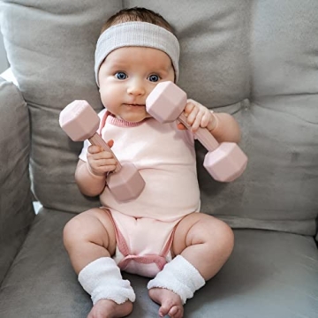 Giftty Baby Dumbbell Silicone Infant Rattle Toy - Safe & Fun