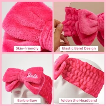 MINISO Barbie Bowknot Headband - Stylish Hair Accessory