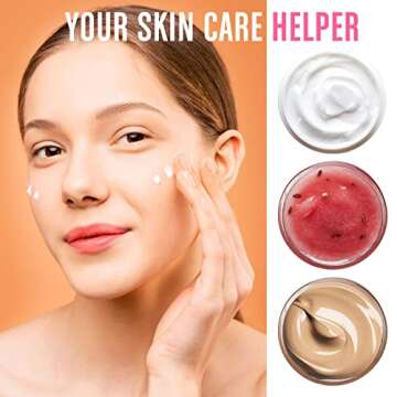 4 Pieces Round Clear Wide-mouth Leak Proof Plastic Container Jars with Lids for Travel Storage Makeu...