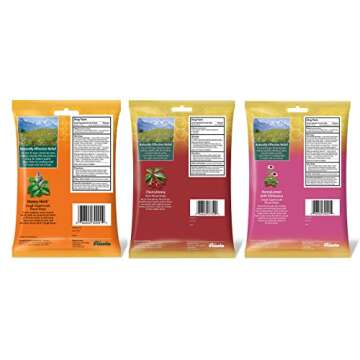 Ricola Honey Variety Bundle, Honey Lemon with Echinacea (19 ct), Honey Herb (24 ct), Cherry Honey (24 ct), Pack of 3