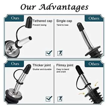 AOZITA 12 Pack Liquor Pour Spout for Home Bars