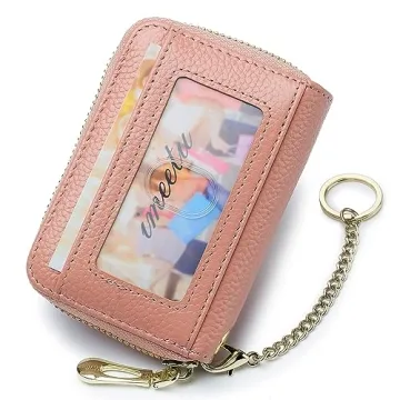 imeetu RFID Small Leather Wallet for Women