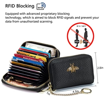 imeetu RFID Small Leather Wallet for Women