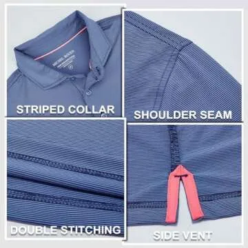 Men’s Golf Shirts Dry Fit UPF30+ Style & Comfort