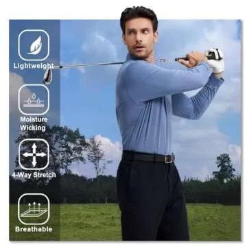 Men’s Golf Shirts Dry Fit UPF30+ Style & Comfort