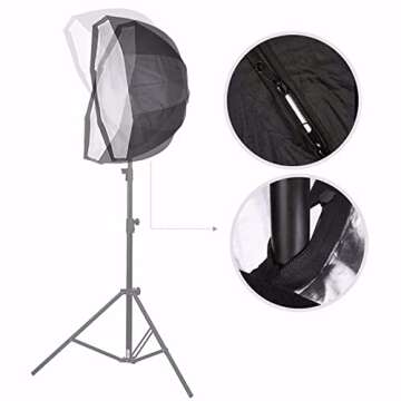 Godox 37" / 95cm Umbrella Octagon Softbox Reflector with Honeycomb Grid and Carrying Bag for Studio Flash Speedlight, Portrait and Product Photography with USB Light