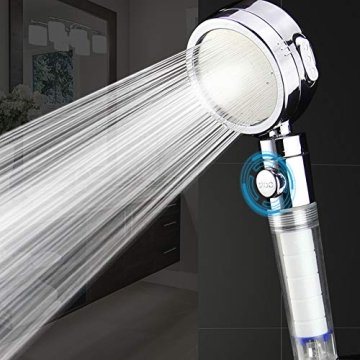 Best Water-Saving Chrome Shower Head with Pause Switch