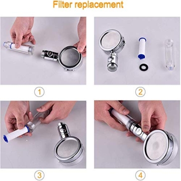 Best Water-Saving Chrome Shower Head with Pause Switch