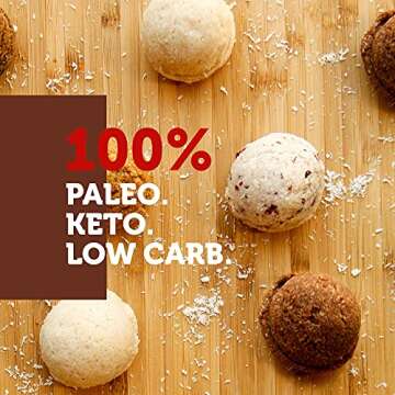 Paleo Angel Power Balls Healthy Paleo Approved Gluten Free Protein Snack Bars (Variety 4-Pack)