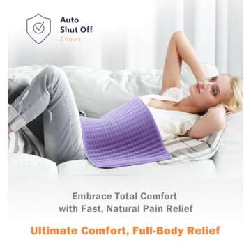 17"x33" Heating Pad for Ultimate Pain Relief and Comfort