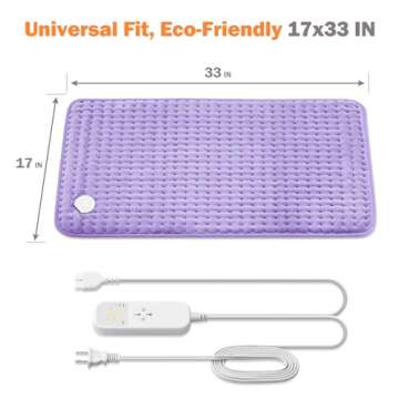 17"x33" Heating Pad for Ultimate Pain Relief and Comfort