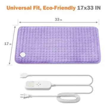 17"x33" Heating Pad for Ultimate Pain Relief and Comfort