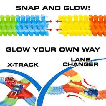 USA Toyz Glow Trax Tracks for Kids - STEM Racing Fun