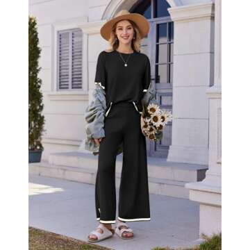 Ekouaer 2 Piece Lounge Set for Women - Travel Ready