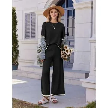 Ekouaer 2 Piece Lounge Set for Women - Travel Ready