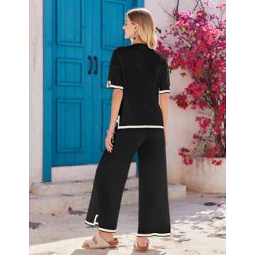 Ekouaer 2 Piece Lounge Set for Women - Travel Ready