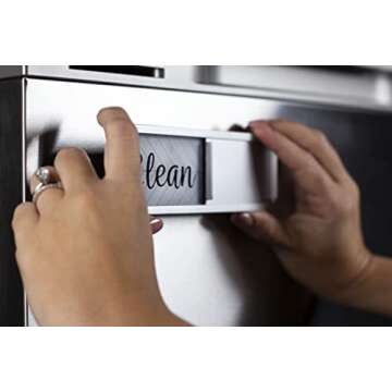Dishwasher Magnet Clean Dirty Sign, Universal Strong Dirty Clean Dishwasher Magnet Indicator for Kit...