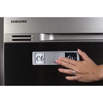 Dishwasher Magnet Clean Dirty Sign, Universal Strong Dirty Clean Dishwasher Magnet Indicator for Kitchen Organization, Slide Rustic Farmhouse Black and White Parquet