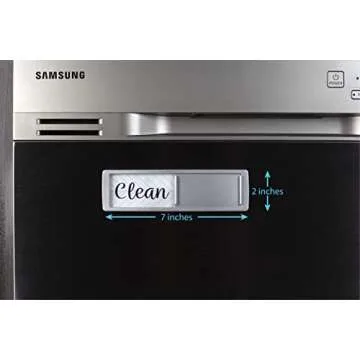 Dishwasher Magnet Clean Dirty Sign, Universal Strong Dirty Clean Dishwasher Magnet Indicator for Kitchen Organization, Slide Rustic Farmhouse Black and White Parquet