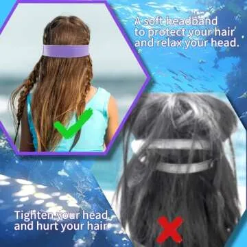 Kids Swim Goggles with Nose Cover and UV Protection