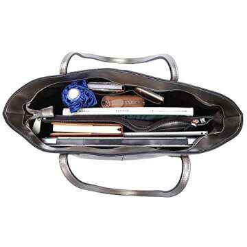 Covelin Women's Handbag Genuine Leather Tote Shoulder Bags Soft Hot Black