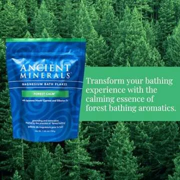 Ancient Minerals Forest Calm Magnesium Bath Flakes - 1.65 lb