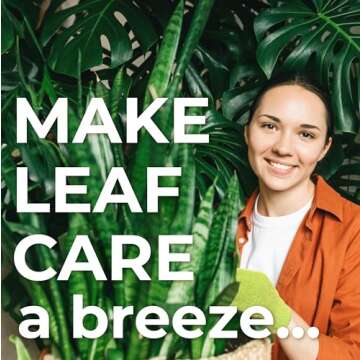 BLESS YOUR SOIL Microfiber Dusting Gloves for Plants - Premium, Washable, Gentle Care!