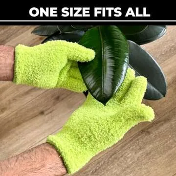 Microfiber Dusting Gloves for Houseplants - Premium Quality