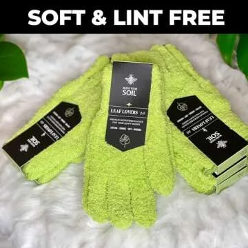 Microfiber Dusting Gloves for Houseplants - Premium Quality