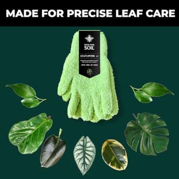 Microfiber Dusting Gloves for Houseplants - Premium Quality