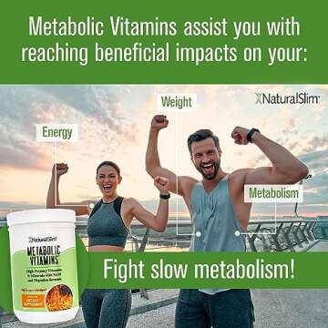 NaturalSlim Metabolic Vitamins - Combination of High Potency Multivitamins, Minerals, B Complex, Msm...
