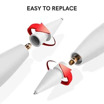 Delidigi Pencil Tips for Apple Pencil 2nd 1st Gen, Apple Pencil Pro & USB-C, Upgraded Metal Wear-Resistant Pen Like Tips, Fine Point Precise Control Tips for Apple Pencil