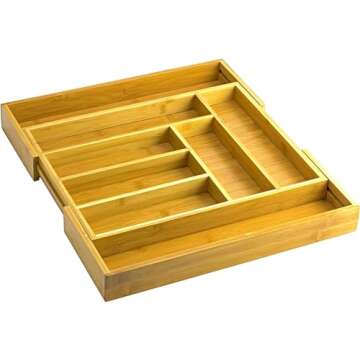 Home-it Expandable Cutlery Drawer - made for Utensil Organizer - Flatware Dividers Kitchen Holder