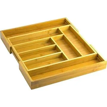 Home-it Expandable Cutlery Drawer - made for Utensil Organizer - Flatware Dividers Kitchen Holder