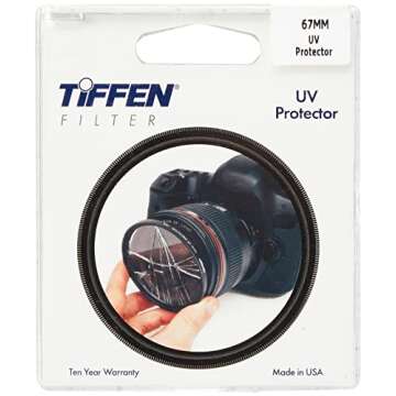 Tiffen 67UVP Slim 67mm UV Protection Filter - High-Quality Lens Shield