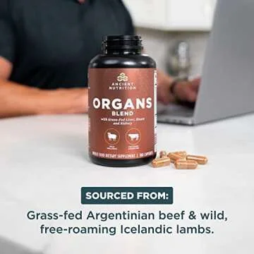 Ancient Nutrition Organ Supplements, 180 Capsules for Health