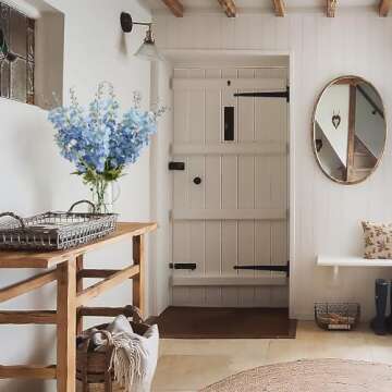 Lifelike Blue Delphinium Artificial Flowers for Home Decor