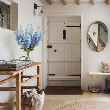 Lifelike Blue Delphinium Artificial Flowers for Home Decor