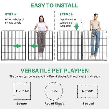 Nova Dog Playpen - Versatile Indoor Outdoor Pet Fence