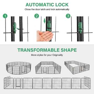 Nova Dog Playpen - Versatile Indoor Outdoor Pet Fence