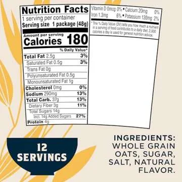 Quaker Instant Oatmeal Cups - Maple & Brown Sugar Pack