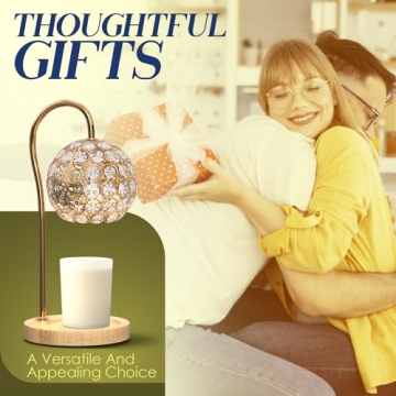 Candle Warmer Lamp with Dimmable Brightness and Timer