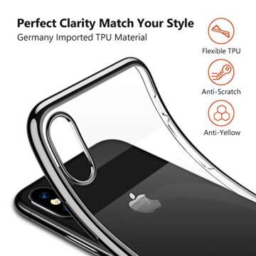 TORRAS Crystal Clear Case for iPhone Xs/X with Drop Protection